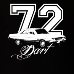 1972 Dart Side View Year Model Dark Color Shirt