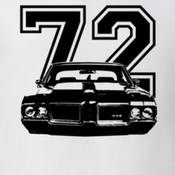 1972 Oldsmobile 442 Grill View Year Light Color Shirt