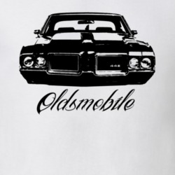 1972 Oldsmobile 442 Grill View Model Light Color Shirt