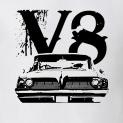 1961 Pontiac Laurentian Grill View V8 Light Color T Shirt
