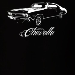 1968 Chevelle Side View Model Dark Color Shirt