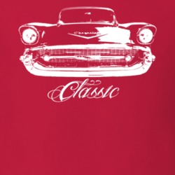 1957 Classic Grill View Model White Dark Color Shirt