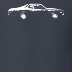 1973 Dart Side View Faded Look Dark T Shirt