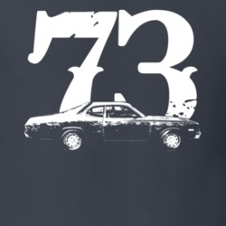 1973 Dart Side View With Year Dark T Shirt
