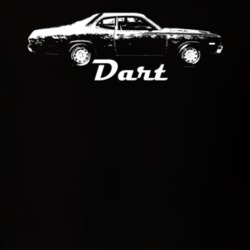 1973 Dart Side View With Model Dark T Shirt