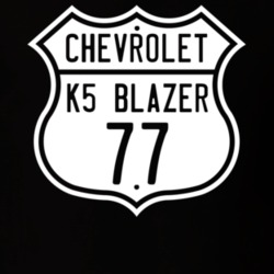 1977 K5 Blazer Highway Route Sign T Shirt