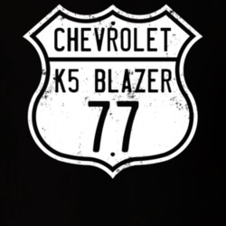 1977 K5 Blazer Distressed Look Dark T Shirt