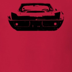 1969 Corvette Stingray Black Graphic Light Color Shirt