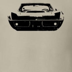 1969 Stingray Corvette Grill Black Graphic T Shirt