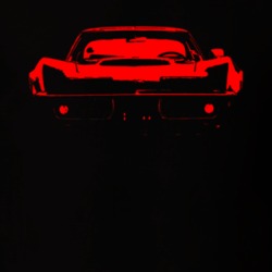 1969 Corvette Stingray Grill View Red Graphic T Shirt