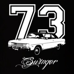 1973 Dodge Dart Swinger Year Model Dark Color Shirt