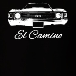 1972 El Camino Grill View Model Dark Color Shirt