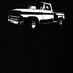 1964 K-10 Stepside Side view Dark Shirt
