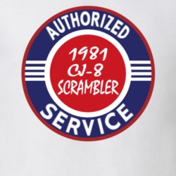 Authorized Service 1981 CJ-8 Scrambler Dark T Shirt