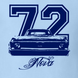 1972 Nova Grill View Year Model Navy Blue Graphic T Shirt