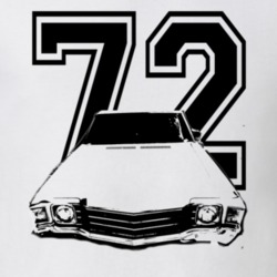 1972 El Camino Grill View Year Black Graphic T Shirt