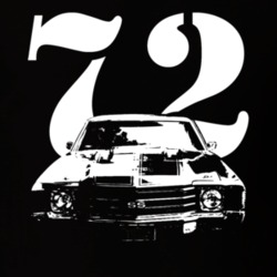 1972 El Camino Grill View With Year Dark Shirt