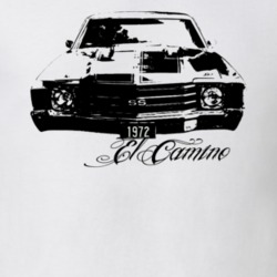 1972 El Camino Grill View With Model Name Light Color Shirt