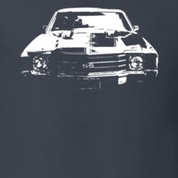 1972 El Camino Grill View Faded Look Dark Shirt