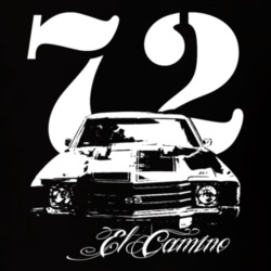 1972 El Camino Grill With Year and Model Name Dark Shirt