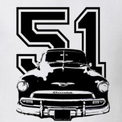 1951 Fleetline Grill View Year Black Graphic T Shirt