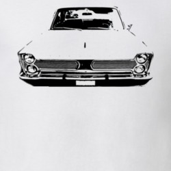 1966 Plymouth Sport Fury Grill View Light Color Shirt