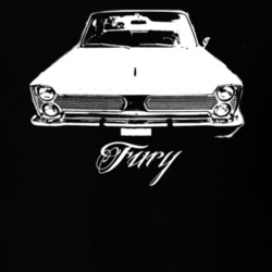 1966 Plymouth Sport Fury Grill View Model Dark Shirt