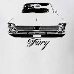 1966 Plymouth Sport Fury Grill View Model Light Color Shirt