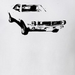 1968 AMC Javelin Grill View Black Graphic T Shirt