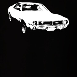 1968 AMC Javelin Grill View Dark Color Shirt