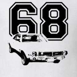 1968 AMC Javelin Grill View Year Light Color Shirt