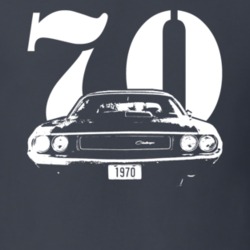 1970 Challenger TA Grill View With Year Dark Shirt