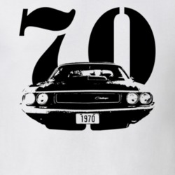 1970 Challenger TA Grill View With Year Light Color Shirt