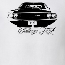 1970 Challenger TA Grill View With Model Name White T Shirt