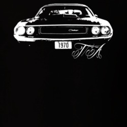 1970 Challenger TA Grill View With TA Black T Shirt