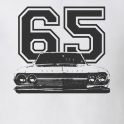 1965 CHEVELLE Grill Black Graphic Year T Shirt