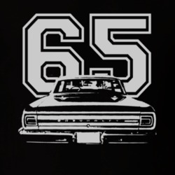 1965 Chevelle Rear White Graphic Year T Shirt