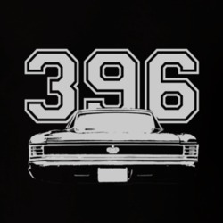 1967 Chevy Chevelle Rear White Graphic Engine Size T Shirt