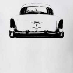 1956 Bel Air Rear View Black Graphic  T Shirt