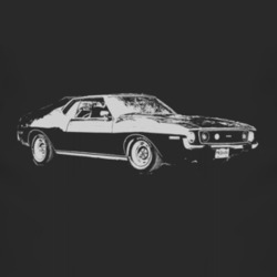 1974 AMC JAVELIN Side White Graphic T Shirt