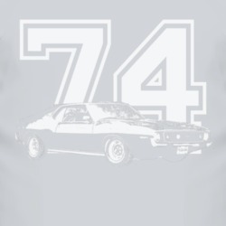 1974 AMC JAVELIN Side White Graphic Year T Shirt