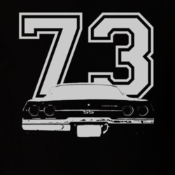 1973 CHEVELLE Rear White Graphic Year T Shirt