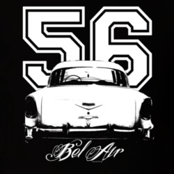 1956 Bel Air Rear Year Model Dark Color Shirt