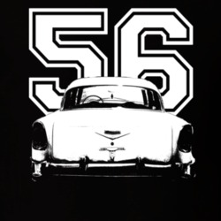 1956 Bel Air Rear View Year Dark Color Shirt