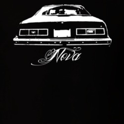 1978 Nova Rear View Model Dark Color Shirt