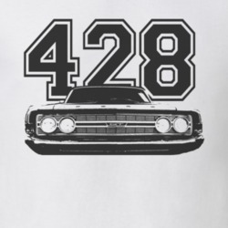 1969_ Fairlane Grill Black Graphic Engine Size T Shirt