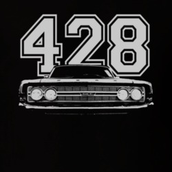1969_ Fairlane Grill White Graphic Engine Size T Shirt