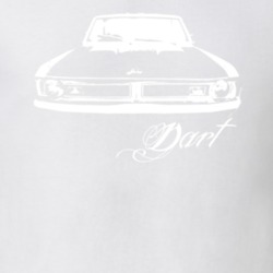 1971 Dodge Dart Grill View Model White Graphic T Shirt