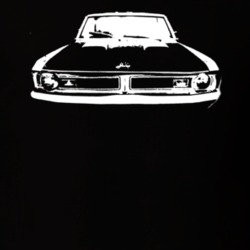 1971 Dodge Dart Grill View White Graphic T Shirt