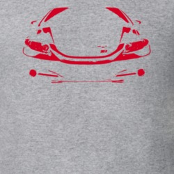 2013 Civic Grill View Red Graphic T Shirt
